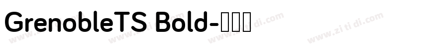 GrenobleTS Bold字体转换